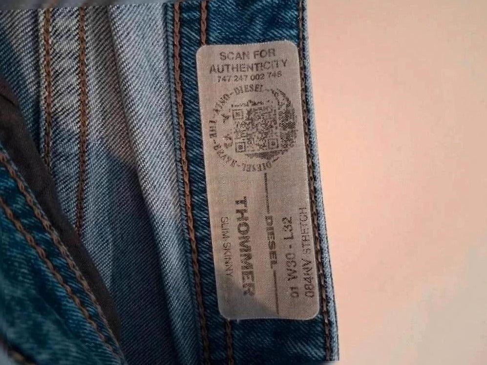 Jeans Coupe Droite Diesel - M - Bleu - Ayzan-3