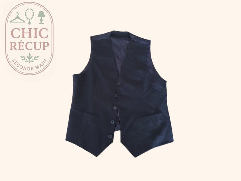 Gilet de costume Mango Man - 50 - Bleu marine - Slim Fit