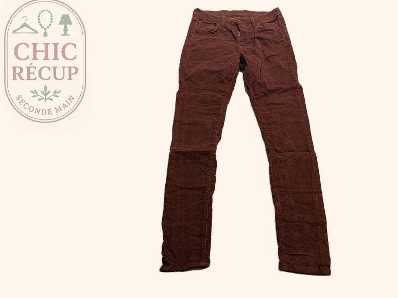 Pantalon Droit Pepe Jeans - 34 - Marron - Mache-42