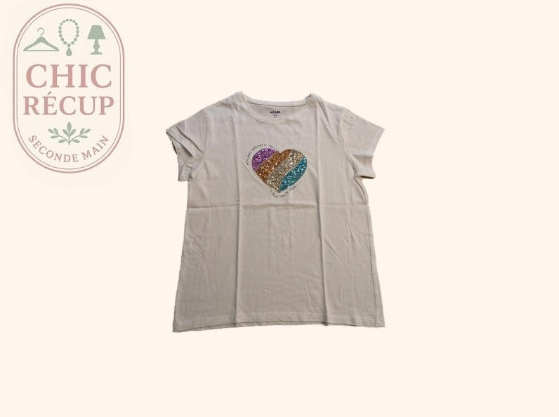 T-shirt Kiabi - 12 Ans - Blanc - Myfed-122