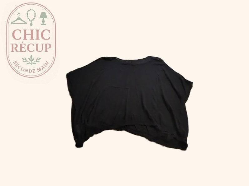 T-shirt - Sisley - Taille Unique - Noir - Sthas-30