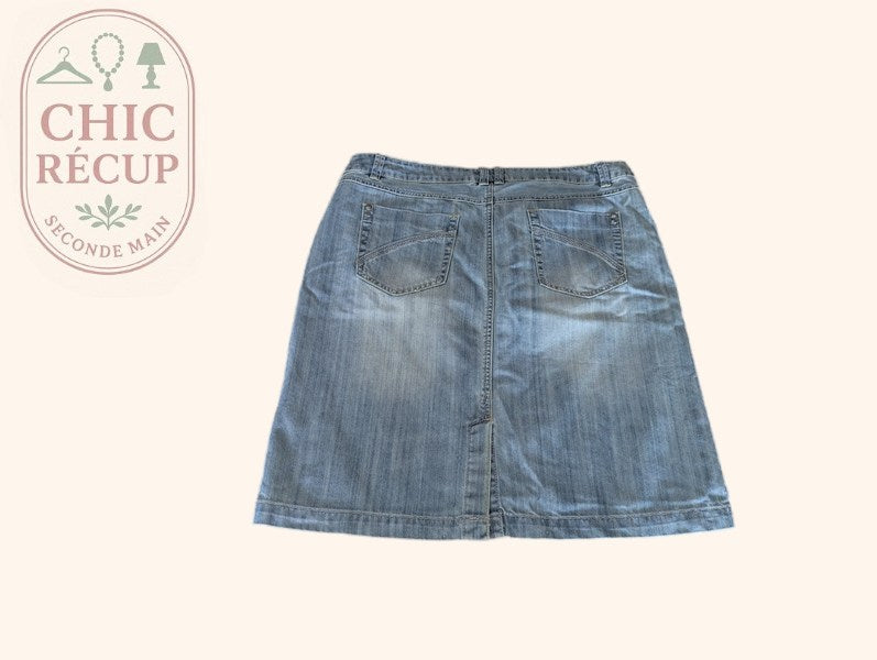 Jupe Jbc - 46 - Bleu clair - Denim