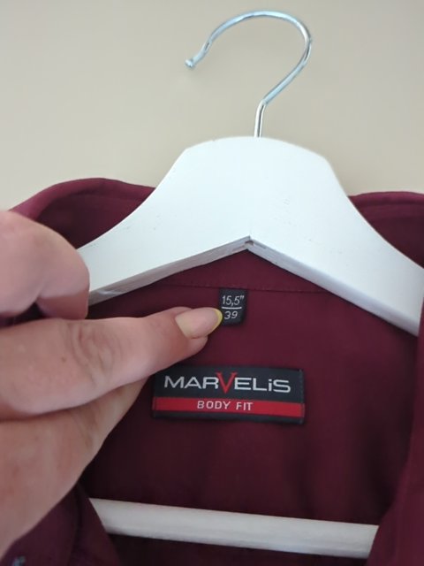 Chemise Marvelis - M - Bordeaux - Body Fit