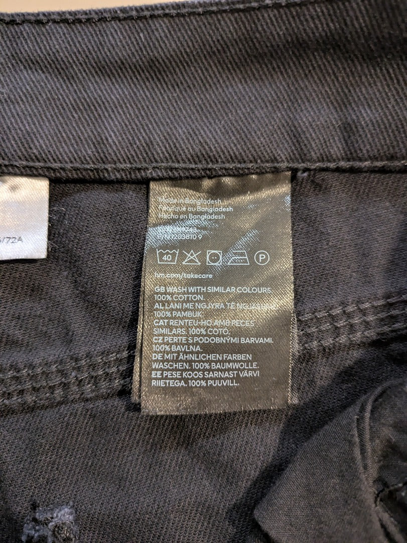 Pantalon Jambes Larges H&m Divided - 38 - Noir - Evvio-53