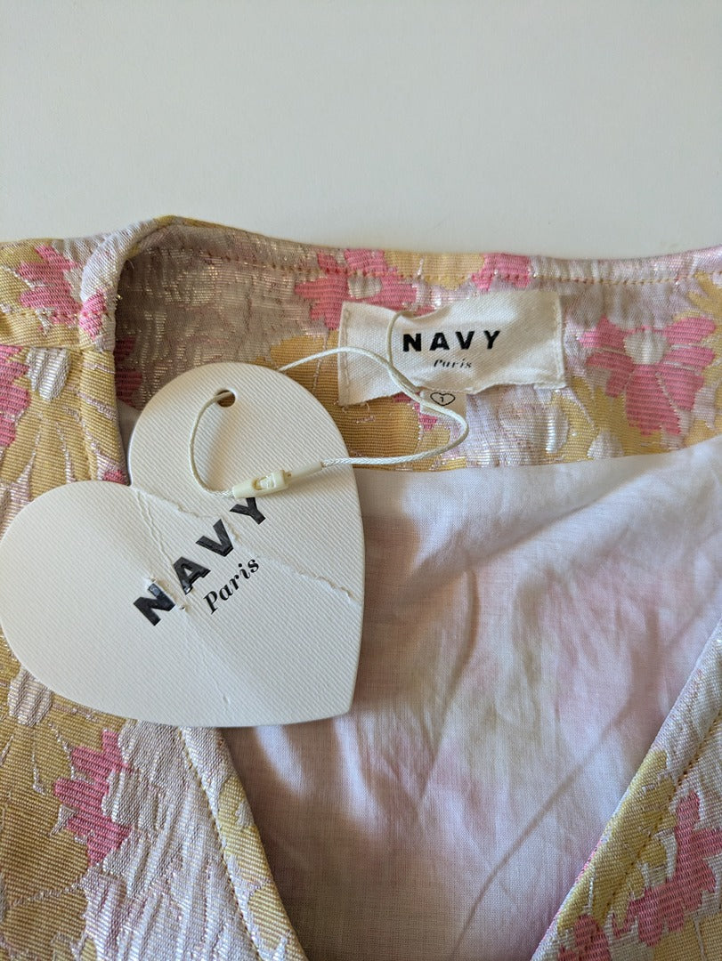 Veste Matelassée Navy Paris - 36 - Jaune - Brhal-137