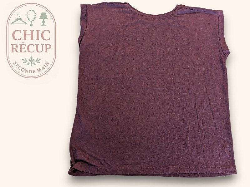 T-shirt Gémo - M - Bordeaux - Chpav-15