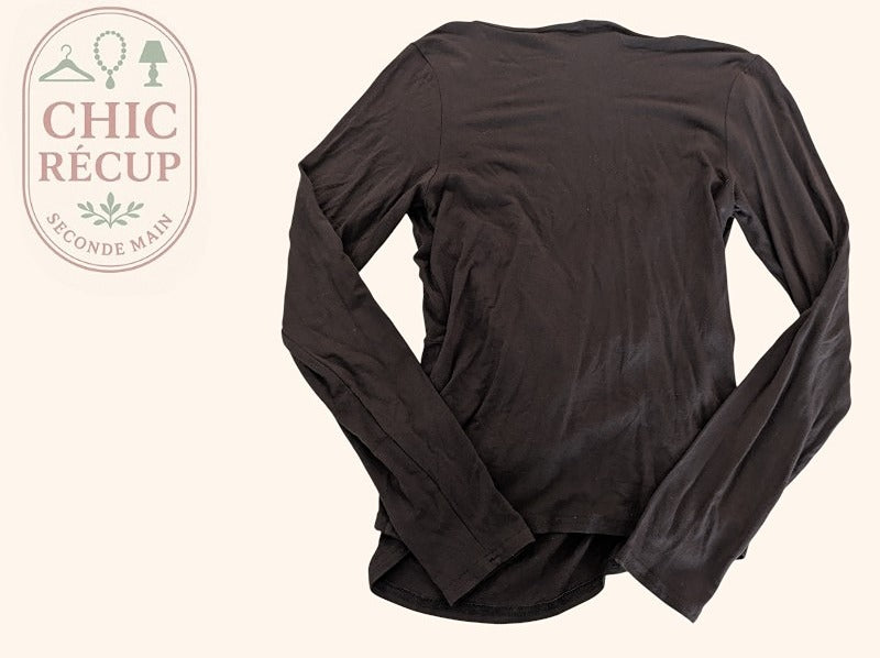 Blouse Manches Longues Heine - M - Marron - Olhat-67