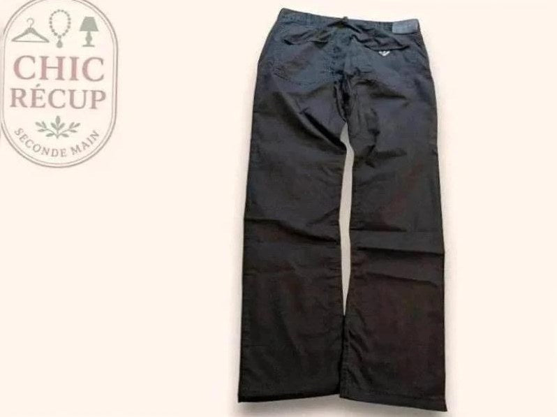Jeans Coupe Droite Armani Jeans - M - Noir - Phleg-11