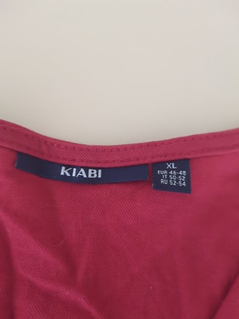 Robe Kiabi - Xl - Bordeaux - Boutonnée