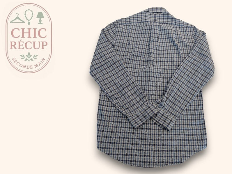 Chemise Ralph Lauren à carreaux bleus pour homme