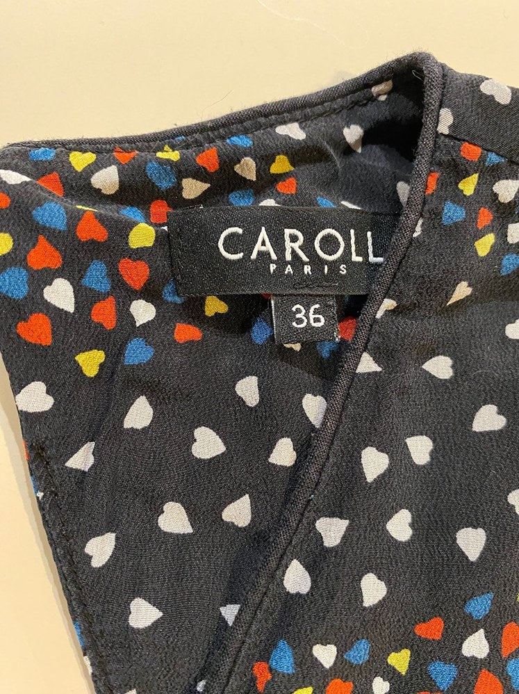 Robe Longue Caroll - 36 - Noir Multicolore - Maneg-10