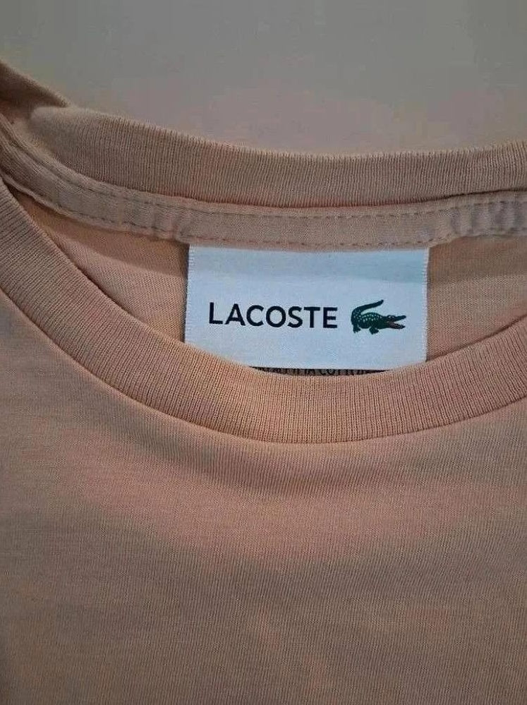 T-shirts Uni Lacoste - S - Crème - Ayzan-59