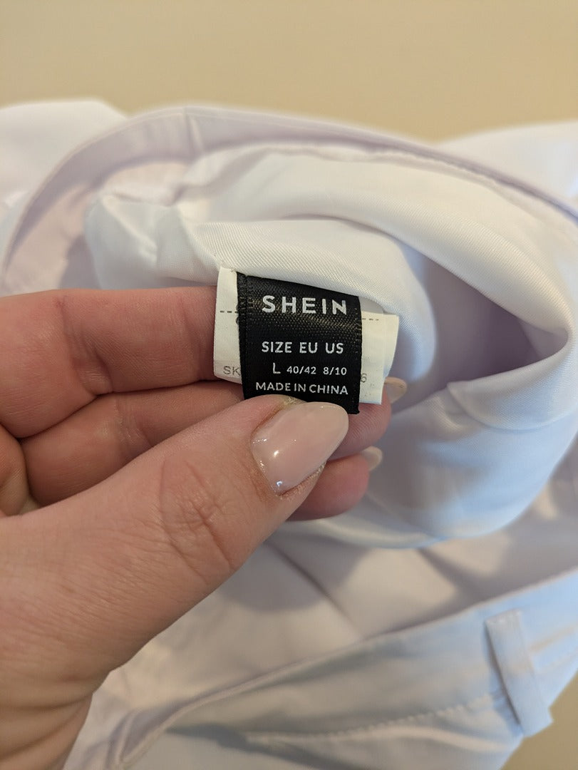Short Shein - L - Blanc - Evvio-14