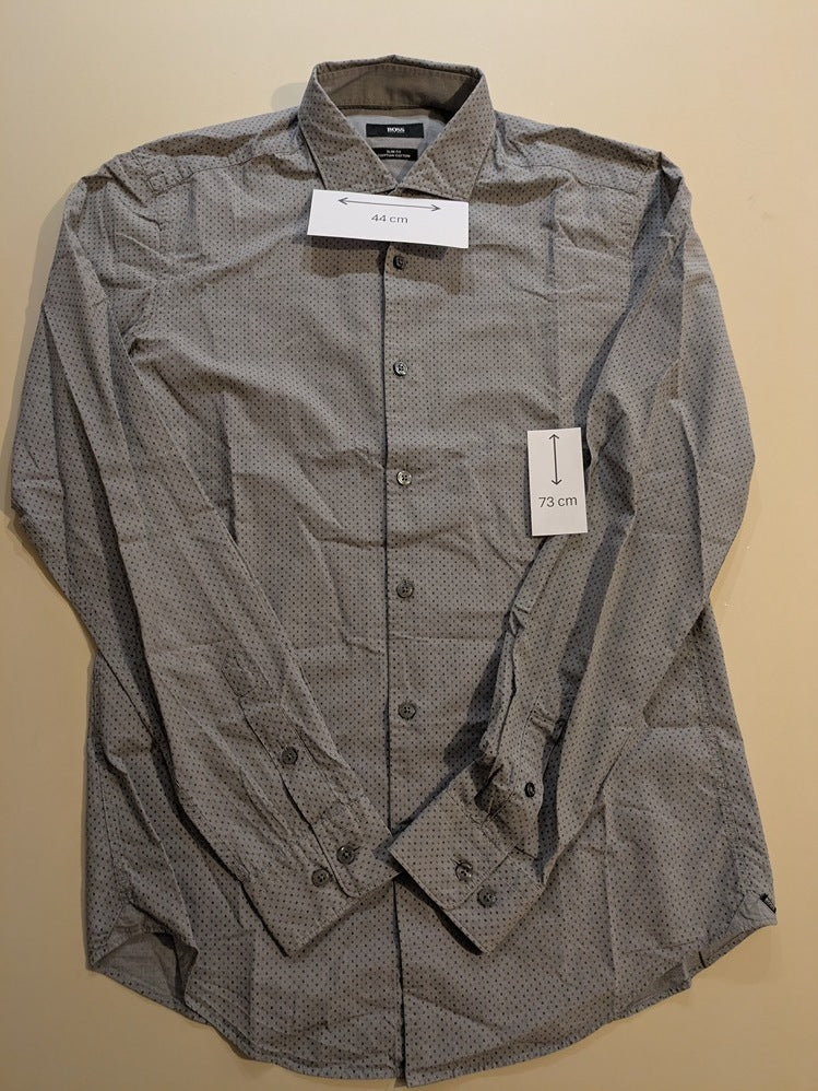 Chemise Unies Hugo Boss - M - Gris - Malab-14
