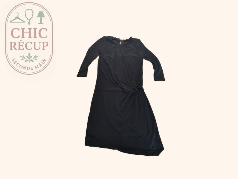Robe Midi - Massimo Dutti - Xs - Noir - Sthas-19