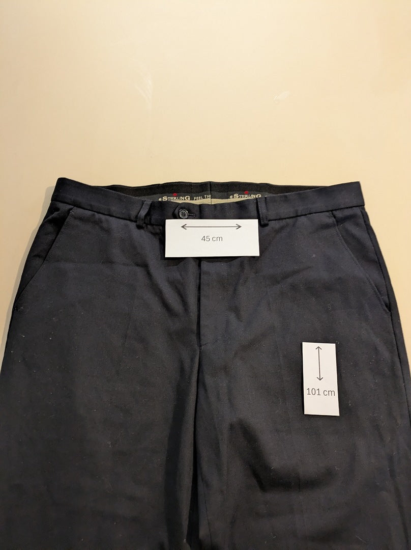 Pantalon De Costume Sterling - L - Marine - Lulaf-09