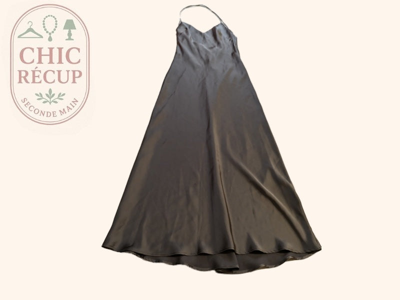 Robe Longue Zara - Xs - Gris - Amfat-41