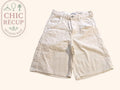 Short En Jean Bershka - 34 - Blanc - Shbad-99
