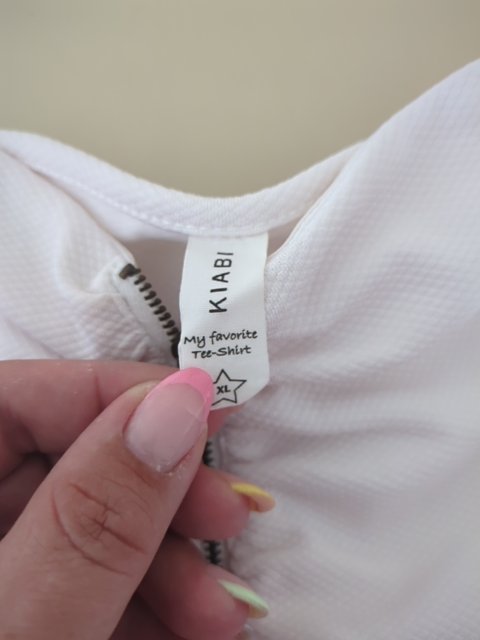 Top tube Kiabi - Xl - Blanc - Zip