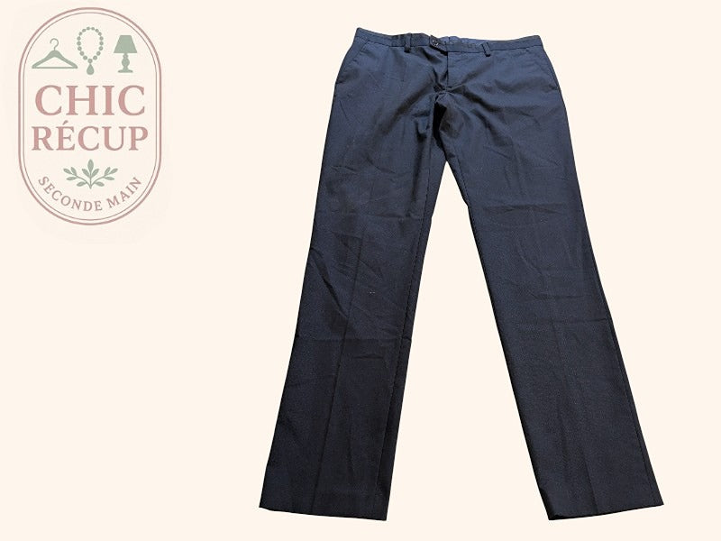 Pantalon De Costume Zara Man - L - Marine - Shbad-69