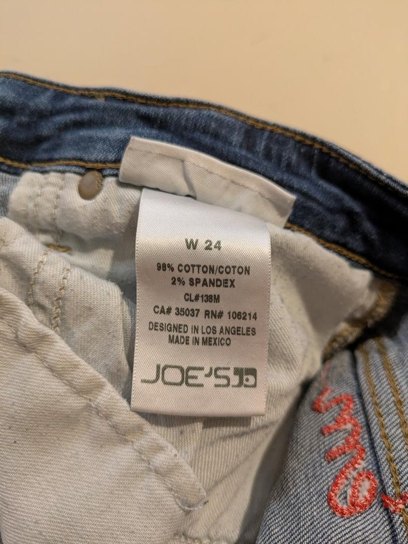Jean droit Joe's Jeans - 24 - Bleu - Brodé