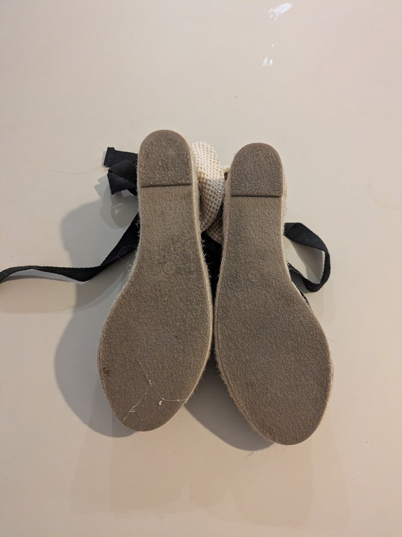 Sandales Femme Espadrilles - 37 - Noir