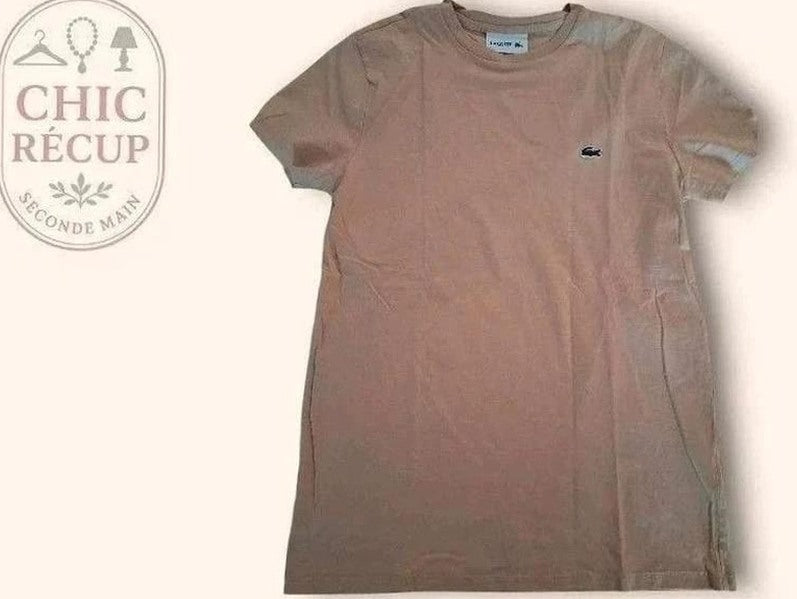 T-shirts Uni Lacoste - S - Crème - Ayzan-59
