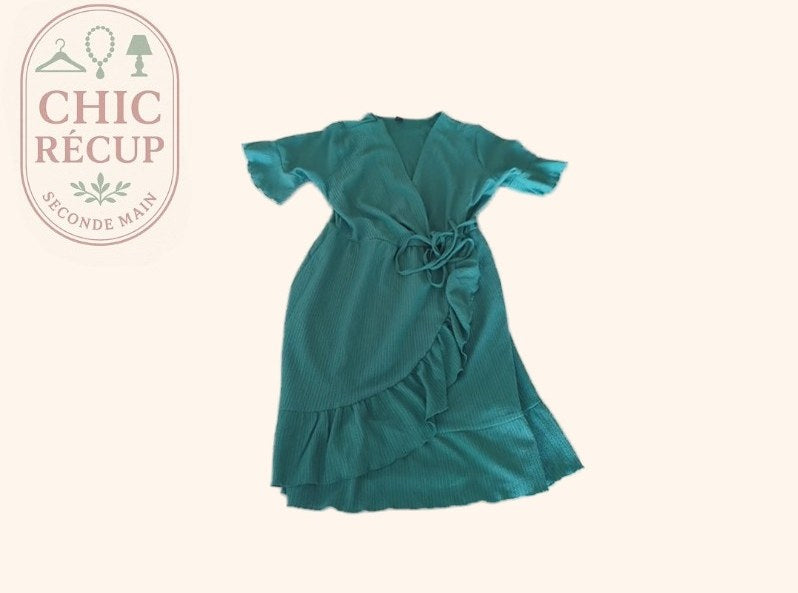 Robe Casual Sans Marque - Xl - Vert - Elmai-13