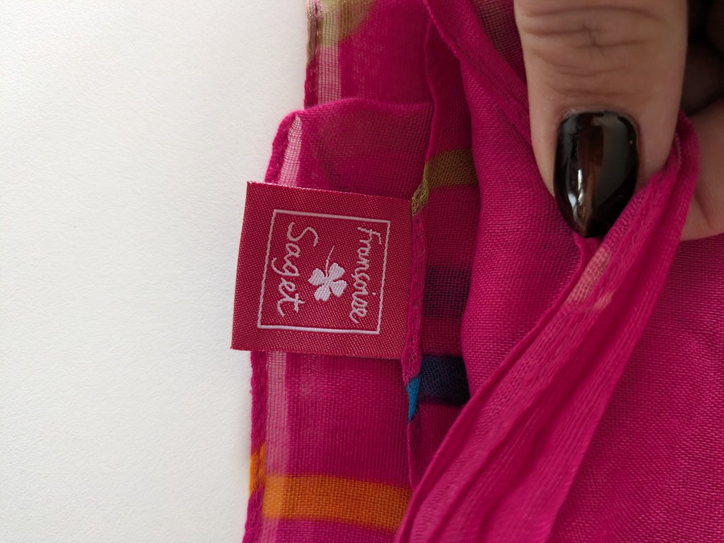 Foulard Françoise Saget - Taille unique - Rose - Papillon