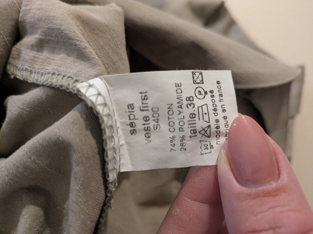 Veste Chemise Sépia Collection - M - Kaki - Qubur-63