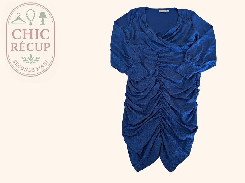 Robe Casual Vila - Xl - Bleu - Myfed-48