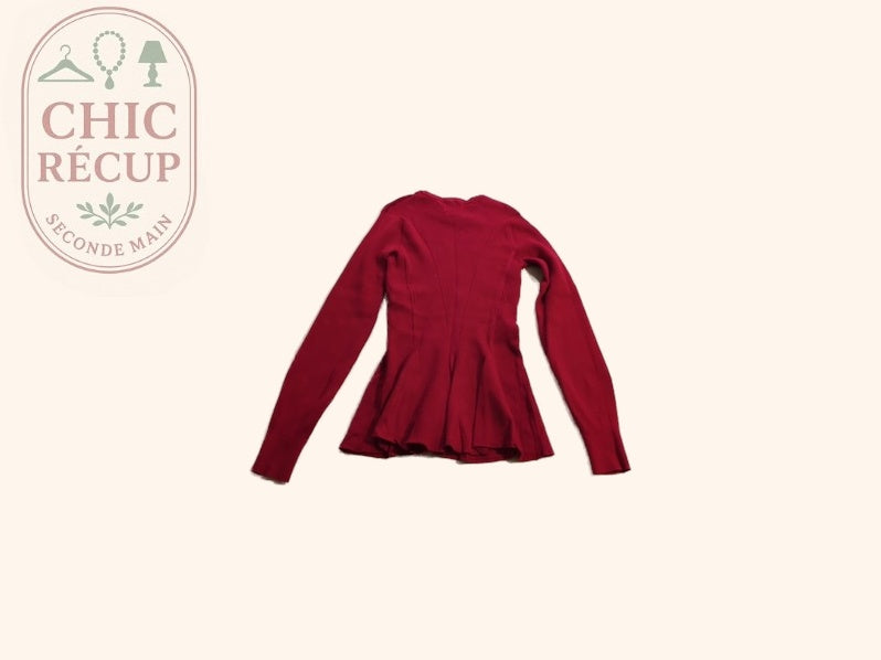 Pull D'hiver - Massimo Dutti - Xs - Rouge - Sthas-34