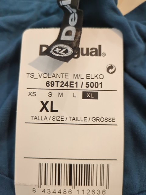 Tunique - Desigual - Xl - Bleu - Sasch-18
