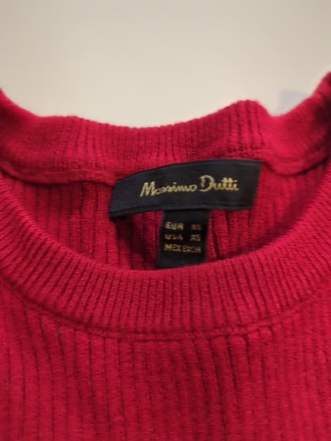 Pull D'hiver - Massimo Dutti - Xs - Rouge - Sthas-34