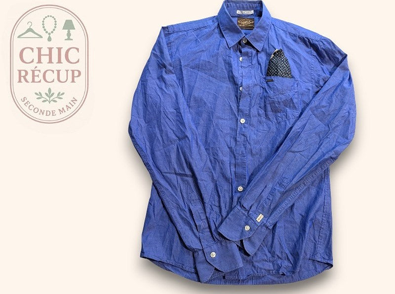 Chemise Unies Scotch & Soda - S - Bleu - Magil-11