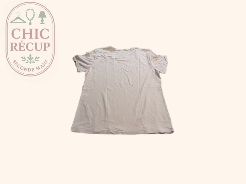 T-shirt - Un Jour Ailleurs - L - Blanc - Qubur-146