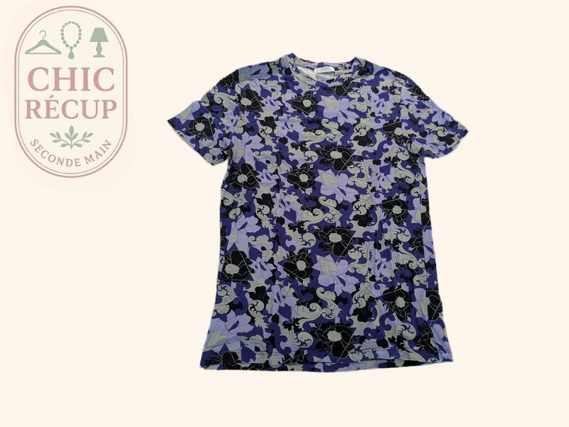 T-shirt Imprimé Versace Collection - S - Violet - Thgen-117