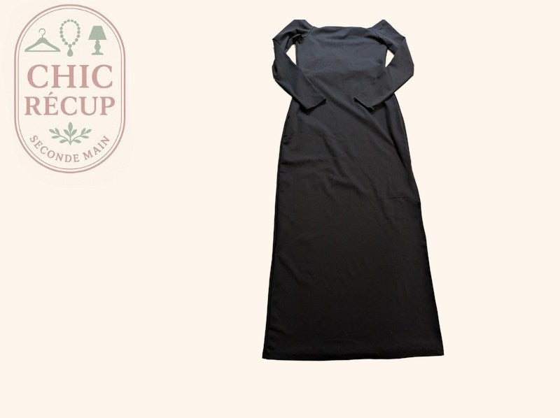 Robe Longue Bershka - L - Noir - Evvio-61