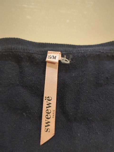 Cardigan - Sweewë - S - Noir - Fregl-08