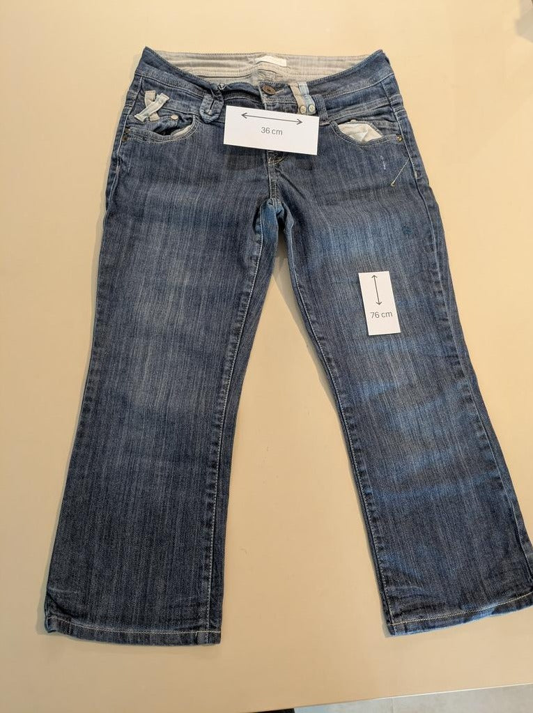 Jeans Court Promod - 38 - Bleu - Qubur-114