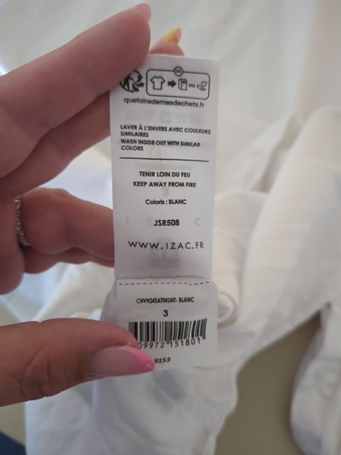 Chemise Izac - M - Blanc - Saaug-78