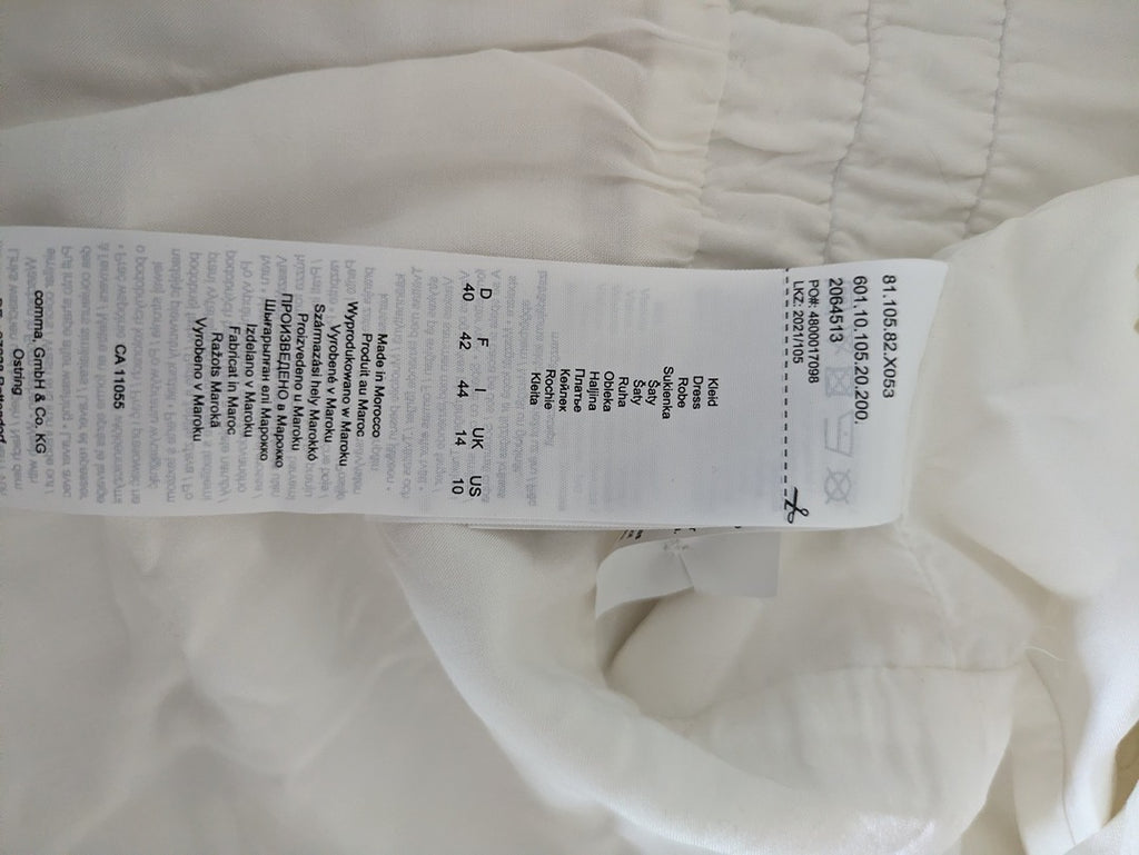 Robe comma, - 42 - Blanc - 377 691