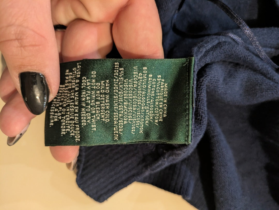 Cardigan Ralph Lauren - S - Marine - Malat-2