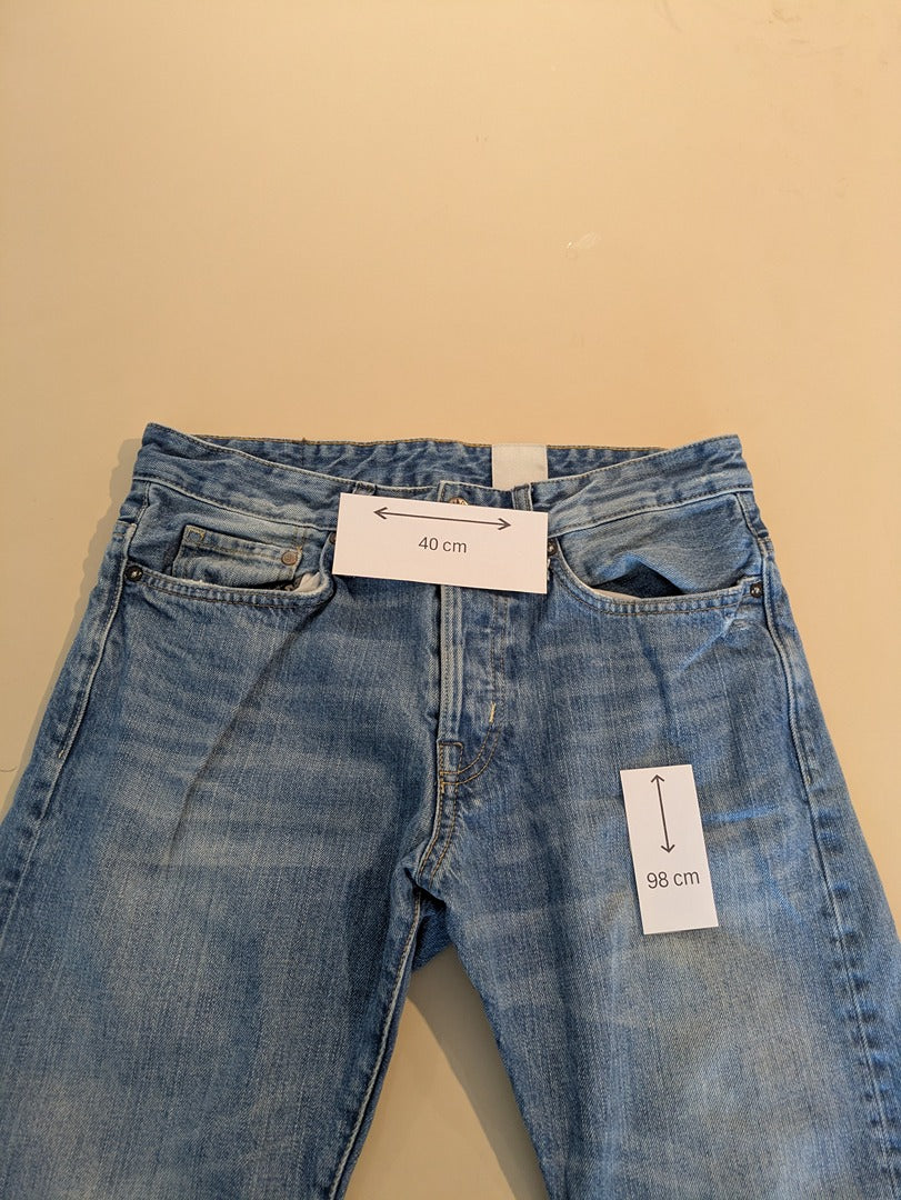 Jean droit H&m - 40 - Bleu - Straight Regular