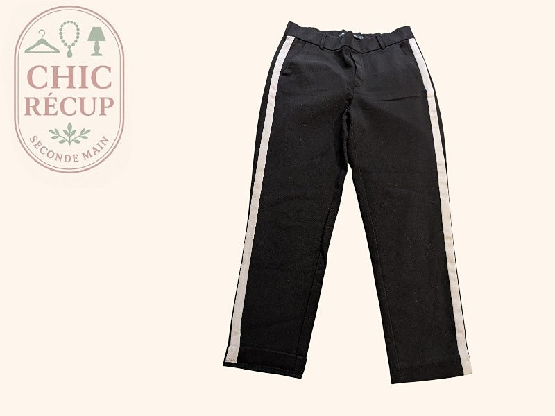 Pantalon Droit Zara - S - Noir - Vabar-06