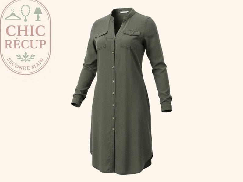 Robe Longue Promod - M - Vert Foncé - Myfed-15