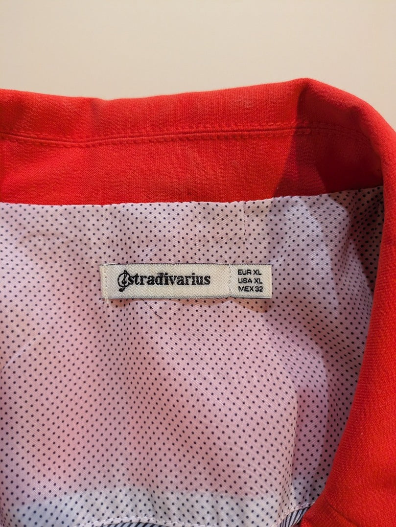 Blazer Stradivarius - Xl - Rouge - Paval-1