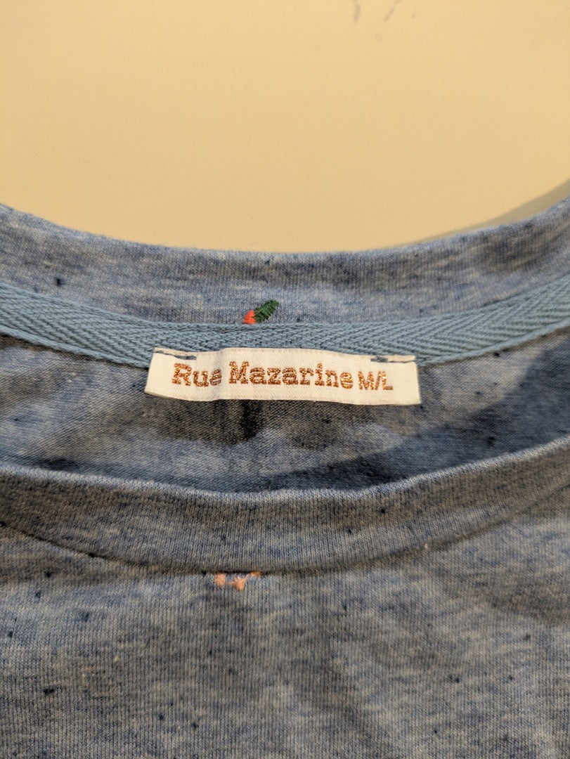 T-shirt Rue Mazarine - M - Bleu - Labag-213