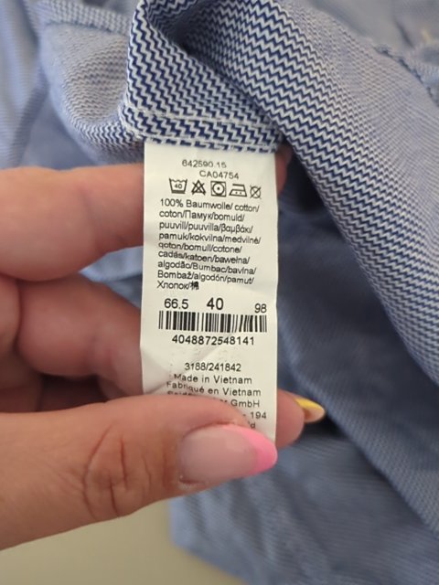Chemise Seidensticker - M - Bleu - Slim