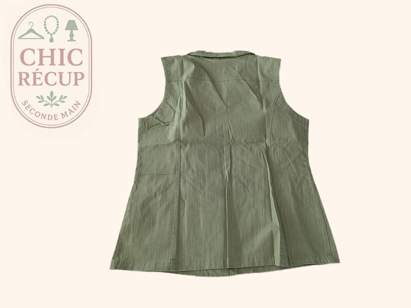 Veste Sans Manche Damart - Xl - Vert - Labag-337